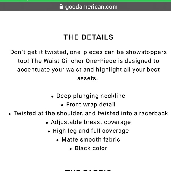 good american waist cincher one piece